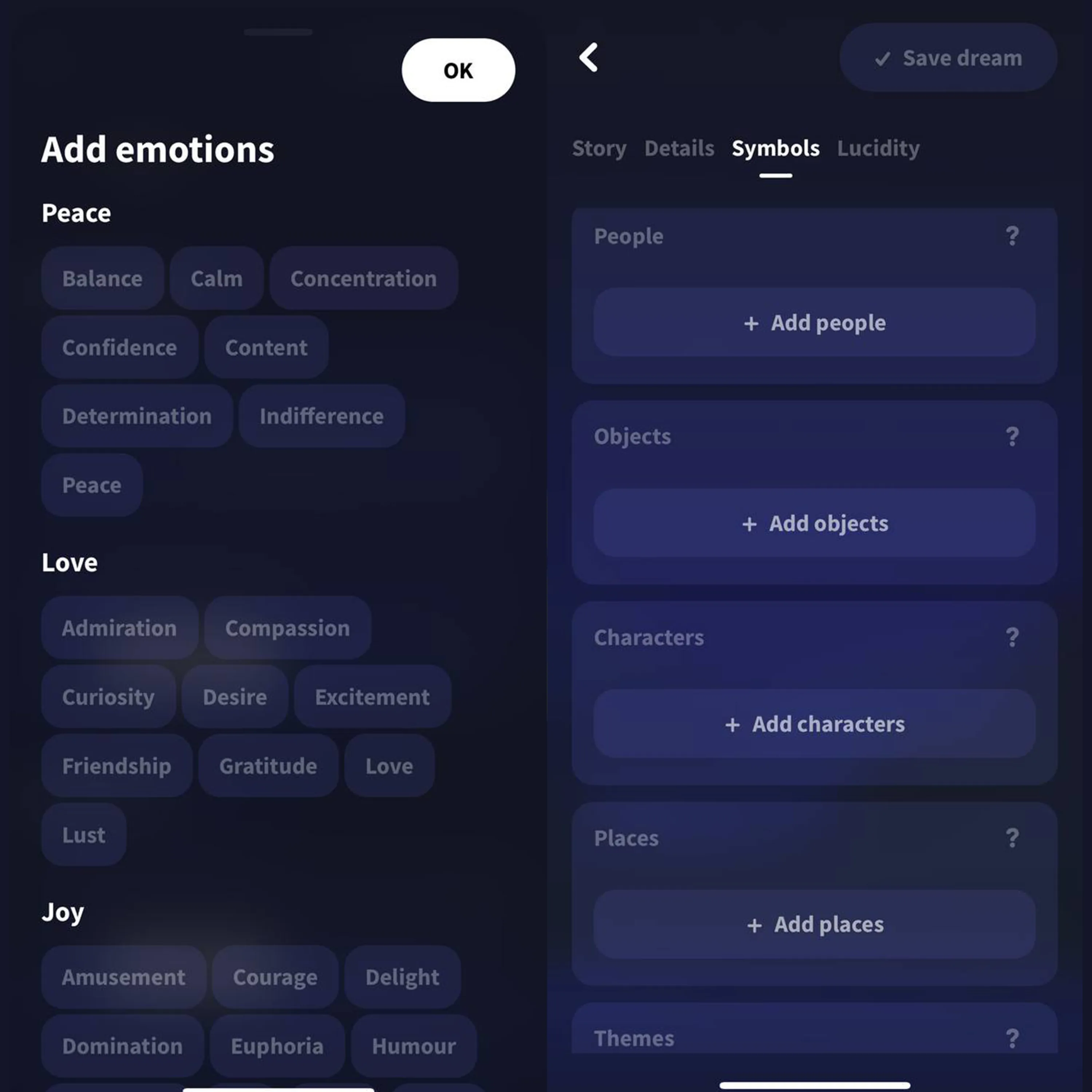 Oniri Dream Journal Features - Oniri App